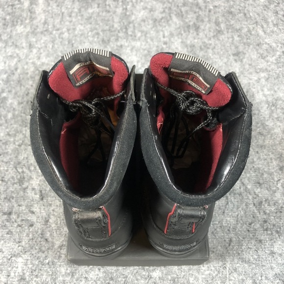 Ariat Insulated Waterproof Boots Womens 7.5 Black Leather Ankle Riding 10016383 - Picture 8 of 16